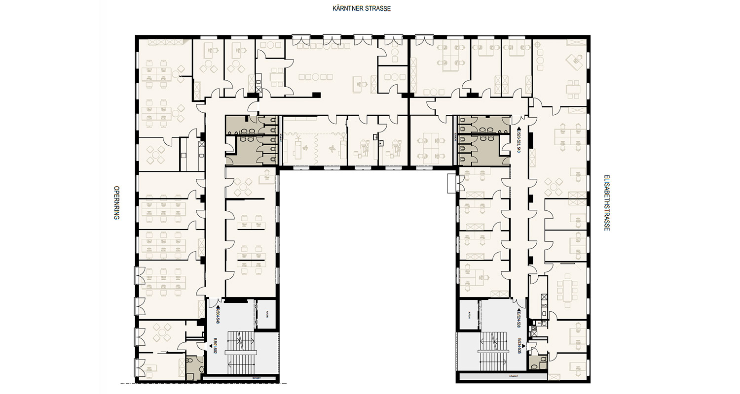 Opernringhof Gebaeudeplan